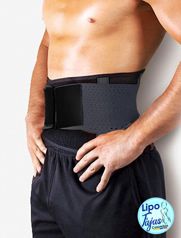 MS8413 Cinturón Deportivo para Hombre Neopreno y Poliéster Broches en velcro