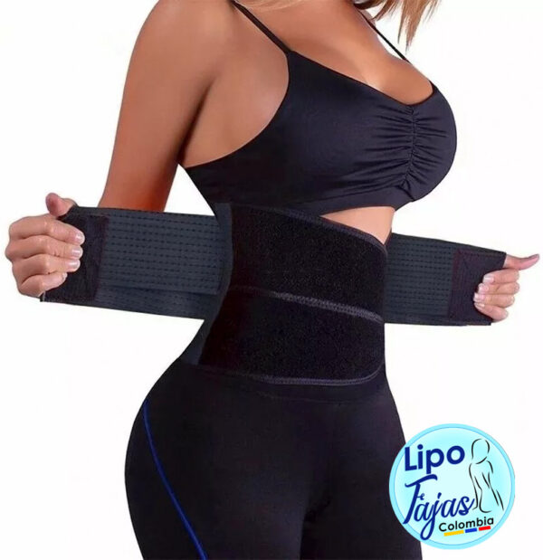 MS8413 Cinturón Deportivo para Mujer Neopreno y Poliéster Broches en velcro